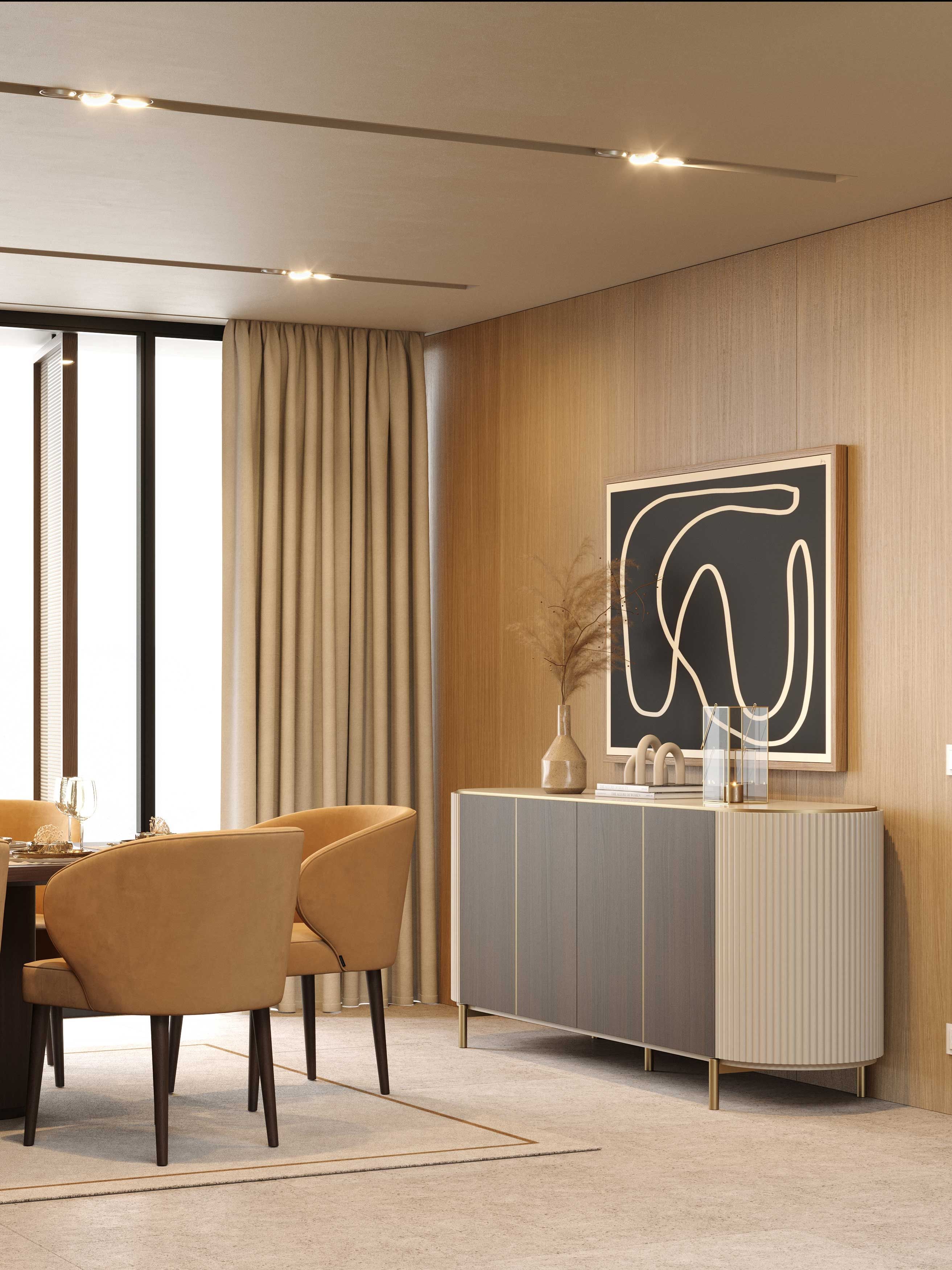 Шкаф из дуба с распашными дверями Stylish Club клуб ARCH-00054393 - Вид №3