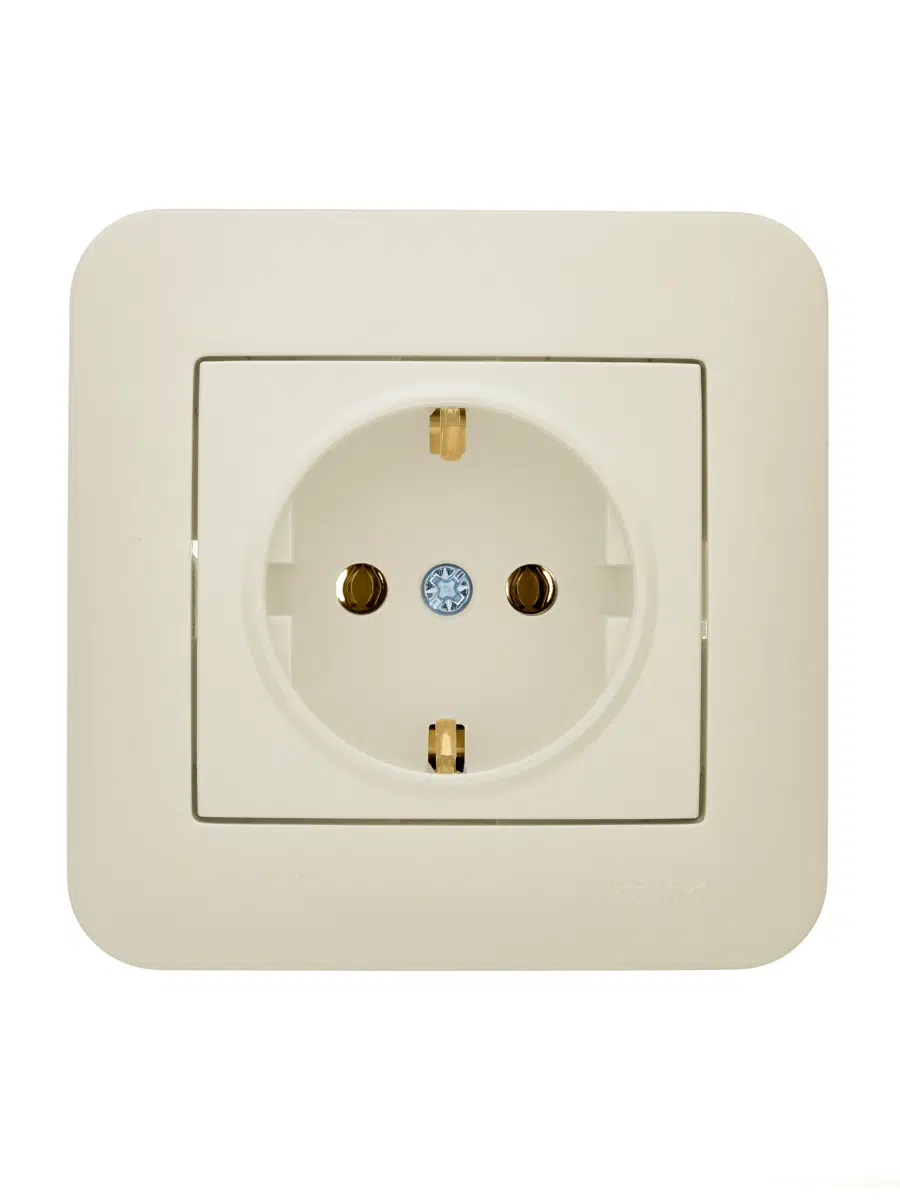 ASTI Розетка с/з ПБТ крем LEZARD 7081-0303-122B - Вид №2