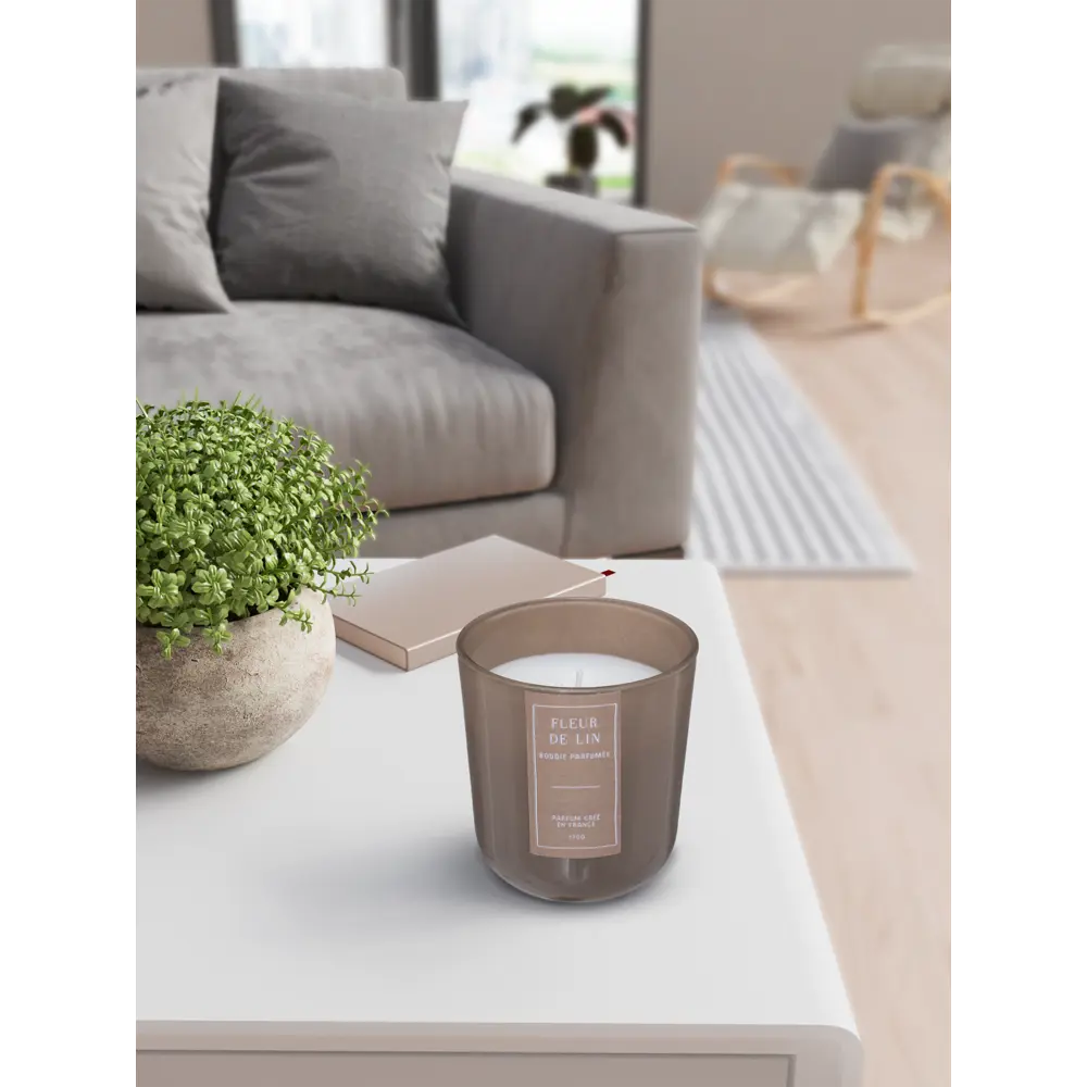 Свеча ароматическая восковая Цветок льна 170 г Atmosphera STLM-2201523 - Вид №1