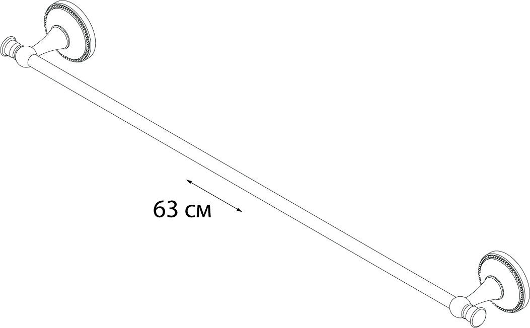 9501 Полотенцедержатель трубчатый GR- GRAMPUS ALFA - Вид №2