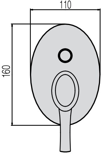 Rubinetterie Frattini Смеситель для ванны, однорычажный, встроенный Delizia sun-id-1460611 - Вид №1