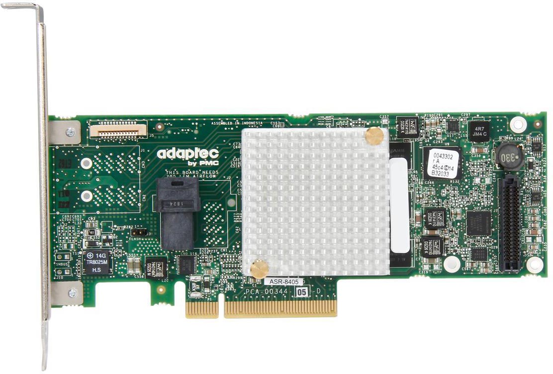 2277600-R asr-8405 single (hybrid raid 1, 10 raid 0, 1, 10, 1e, 5, 6, 50 and 60, 4 int. ports(sff8643), 1024 cache, кабели отдельно) Adaptec Santreyd 