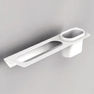 Sonia Полотенцедержатель 400 мм со стаканом для зубных щеток CODE белый