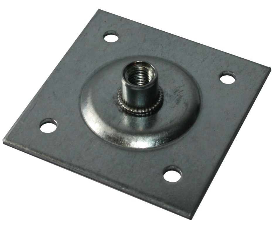 ПЕТРОТЕХ Опорная пластина 60×60 мм с гайкой М8 для надежного крепления 81929008 STLM-0013997