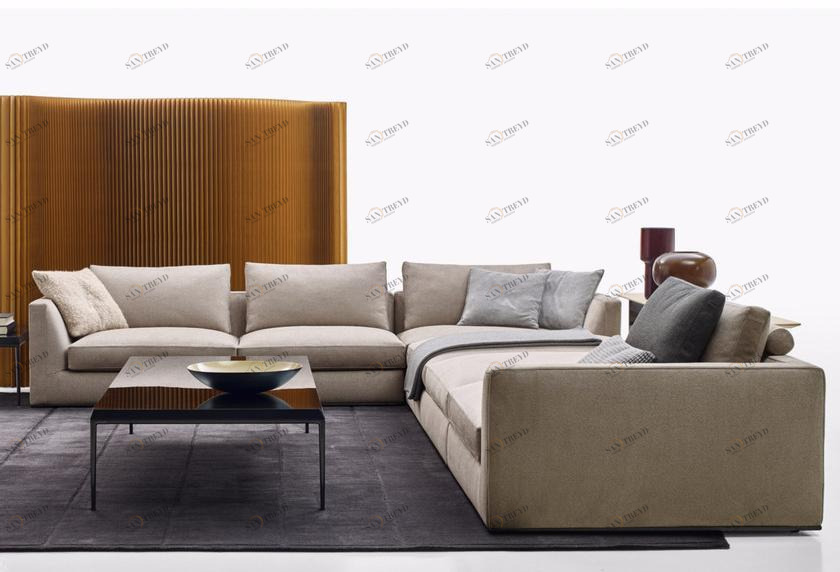 B&B Italia Модульный угловой диван из ткани Richard sun-id-1472345