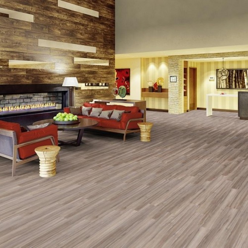 Виниловый ламинат Tarkett Lounge Acoustic Дуб с брашью (Текстурированная) 914,4х152,4/101,6 мм 1000901216 - Вид №8