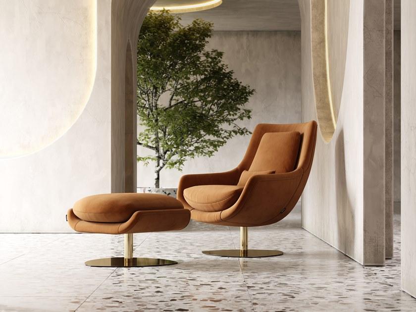 Domkapa Бархатное кресло с подставкой для ног Elba Dkk36 - Вид №2