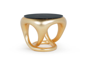 Круглый журнальный столик из стекловолокна