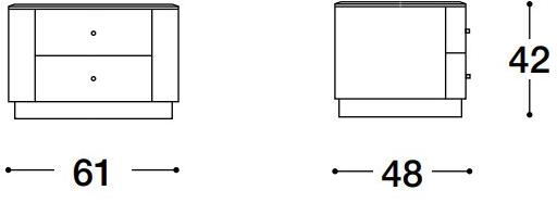 VOLPI Тумбочка овальная с ящиками Luigi volpi Lv-83007.c - Вид №1