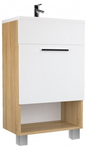 У85933 Тумба с раковиной July 50Н 1д. Дуб Сонома 1 Marka JULY