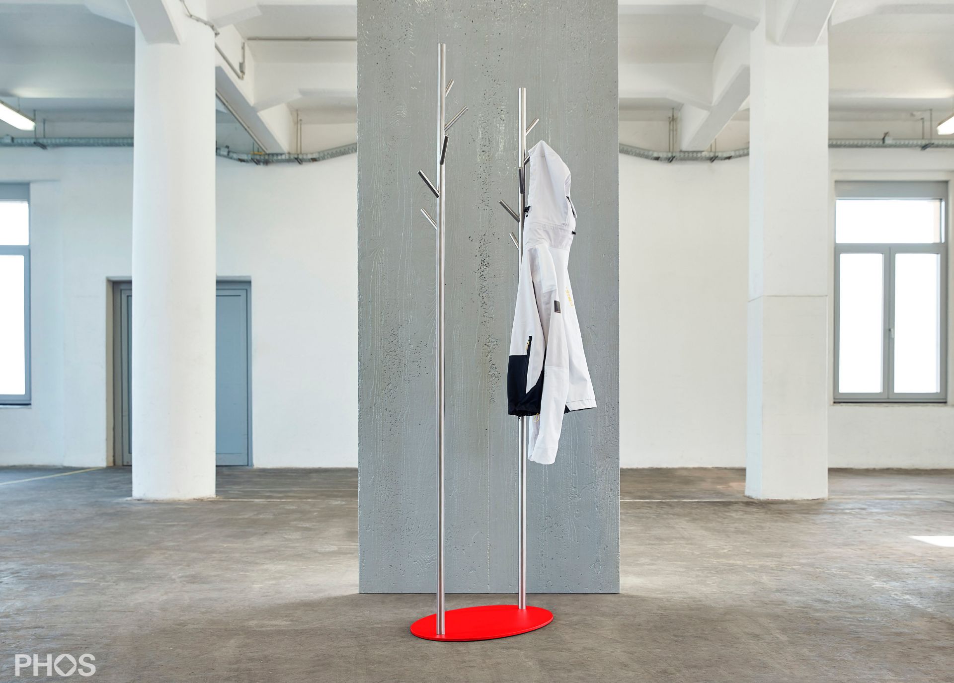 GSTR-D-BPR Вешалка для одежды ramus duo, основание: красный PHOS  - Вид №1