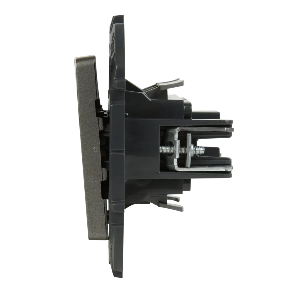 LEXMAN LILIAN — двухклавишный переключатель скрытого монтажа в цвете «Титан» 86761705 STLM-1105662 - Вид №2