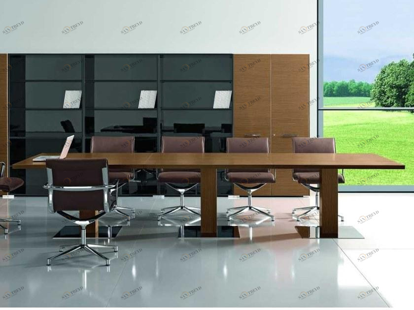 Bralco Прямоугольный стол для совещаний из орехового дерева Arche sun-id-1449534