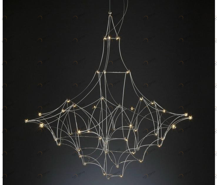 Quasar Подвесной светильник из никеля с кристаллами swarovski® sun-id-1416572