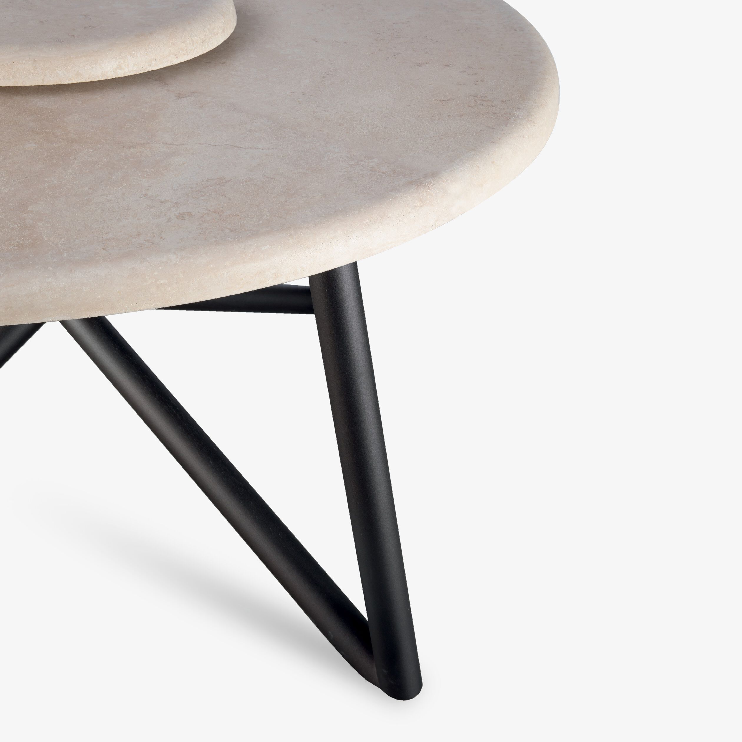 Круглый травертиновый стол с Lazy Susan VELTHA® Hermu ARCH-00048212 - Вид №13