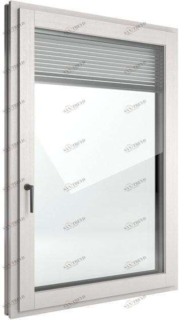 FINSTRAL Распашное окно с терморазрывом из дерева с двойным остеклением Fin-ligna sun-id-1403351