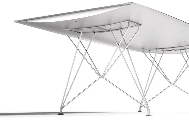 BD Barcelona Design Прямоугольный обеденный стол из алюминия Extrusions sun-id-1351455 - Вид №4