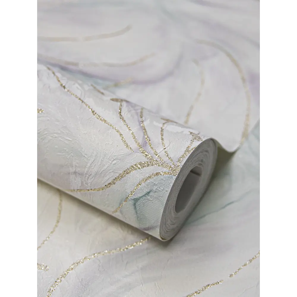 Обои флизелиновые Wallsecret Blanche мятные 1.06 м 8935-27 89389743 STLM-2197661 - Вид №4