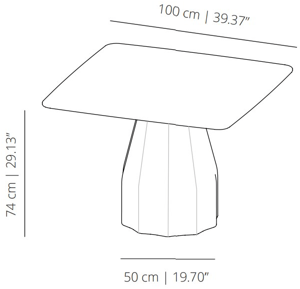 Viccarbe Квадратный стол Burin sun-id-1377382 - Вид №5