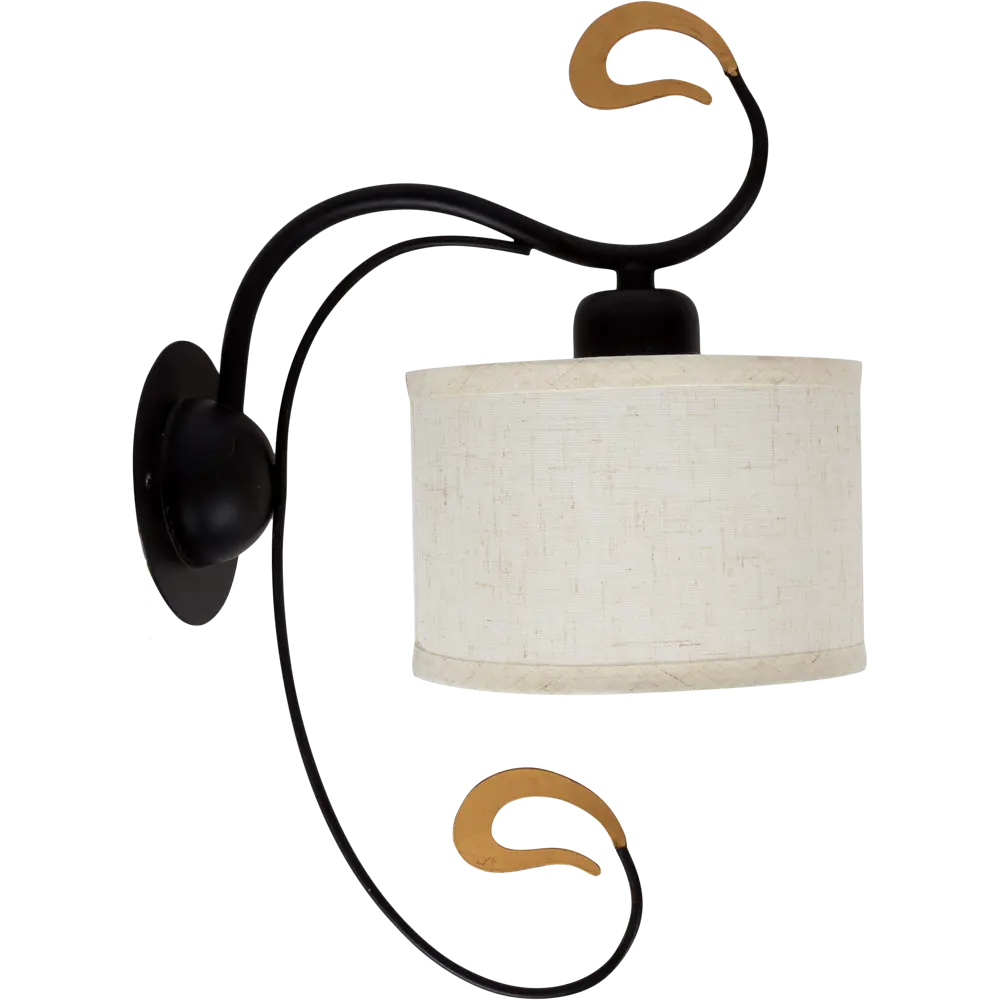 Бра Escada 1xЕ27x60 Вт, металл/текстиль, цвет чёрный STLM-2130960