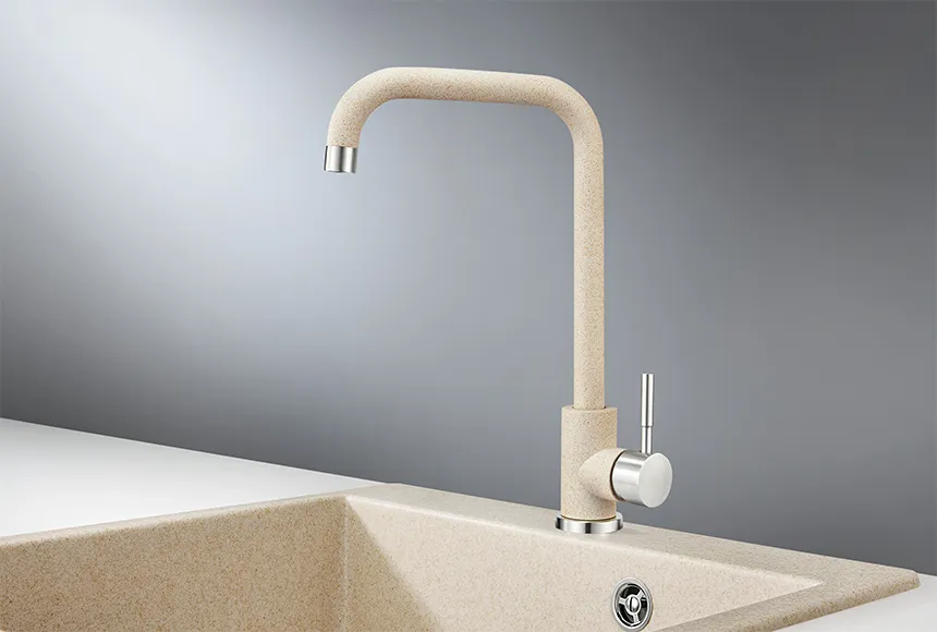 ST-4033, БЕЖЕВЫЙ, СМЕСИТЕЛЬ КУХОННЫЙ GRANULA Standart ST-4033-ST98