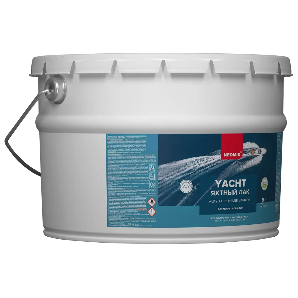 Яхтный лак NEOMID для дерева - защита и блеск 9 л 85180730 STLM-0059555 - Вид №2