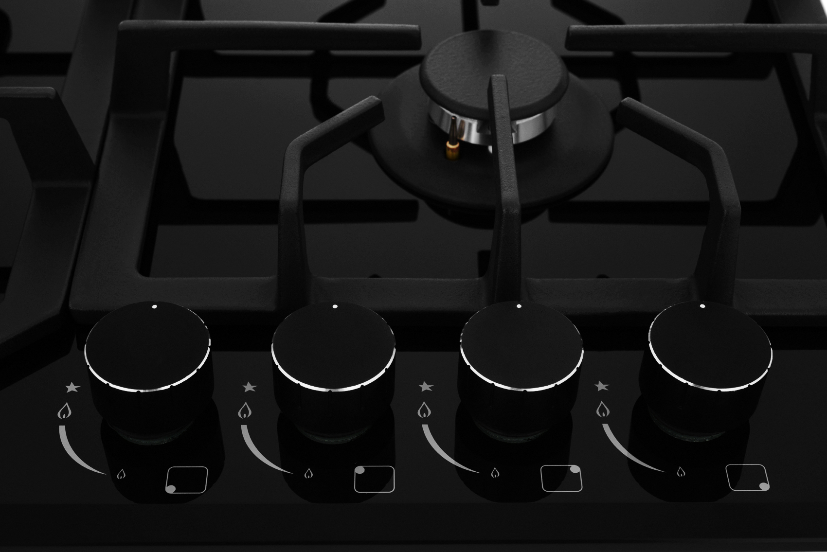 5361940 Газовая варочная поверхность ZUGEL ZGH601B STDN-0136669 - Вид №13