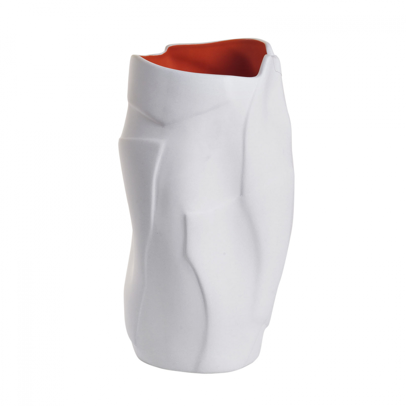 Ваза керамическая White&Red 17*17*22 GARDA DECOR - 033926 Белый  - Вид №1