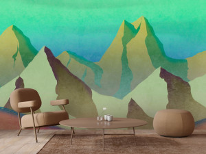 Обои с рисунком с цифровой печатью