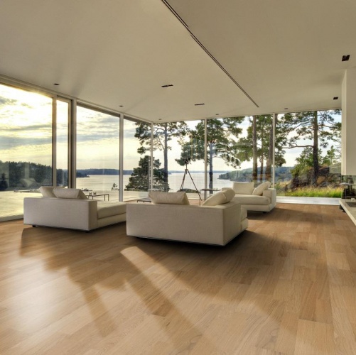 Паркетная доска Kahrs Дуб Бриз Линнея Полуматовая Гладкая 2600200569 - Вид №22