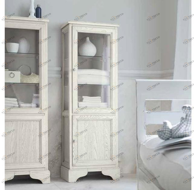 Cerasa Колонна для ванной комнаты из дерева и стекла с дверцами Paestum sun-id-1449374