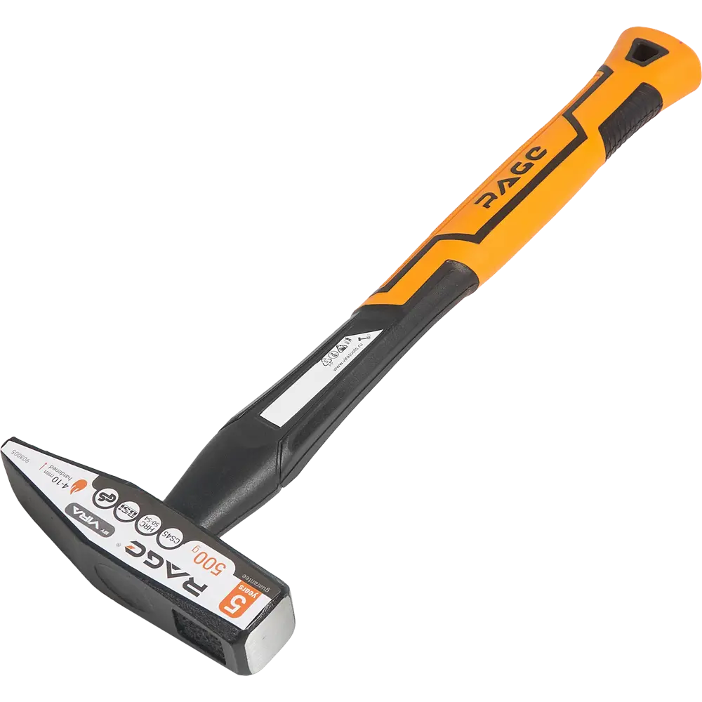 Молоток RAGE с фиберглассовой рукояткой 500 г для профессиональных работ 87681463 STLM-0074857