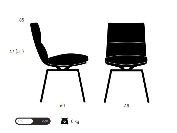 Мягкий стул с крестообразной рамой и подлокотниками KFF Faye ARCH-00134301 - Вид №27