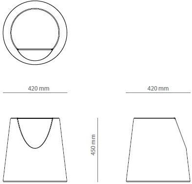 PRADDY Круглый лакированный журнальный столик для гостиной  Ml142  - Вид №4