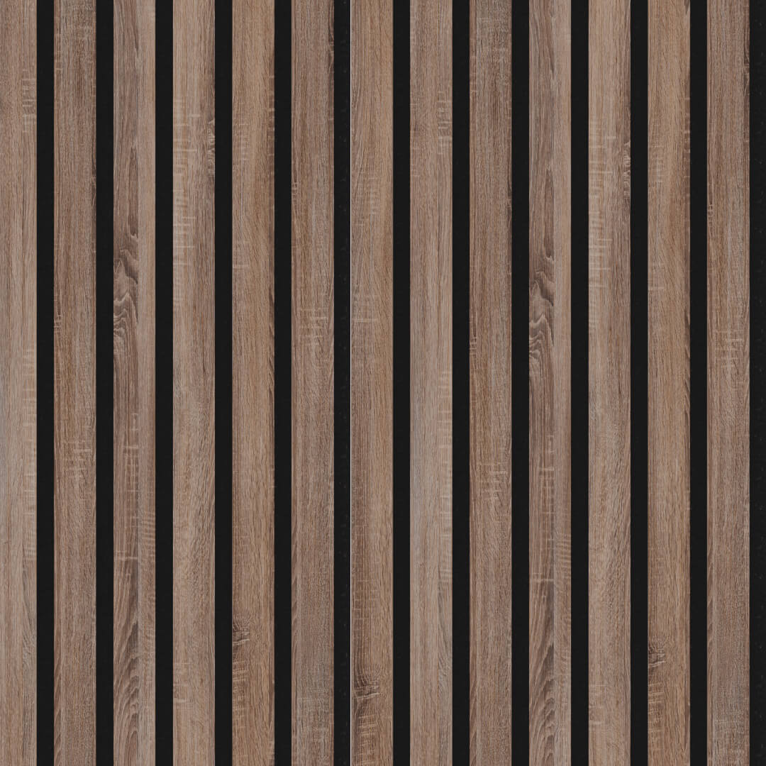 Панель Стеновая Акустическая Stella Comfort Standart Дуб Винтаж 600х600х9 (уп.1шт.) STSR-13 - Вид №2