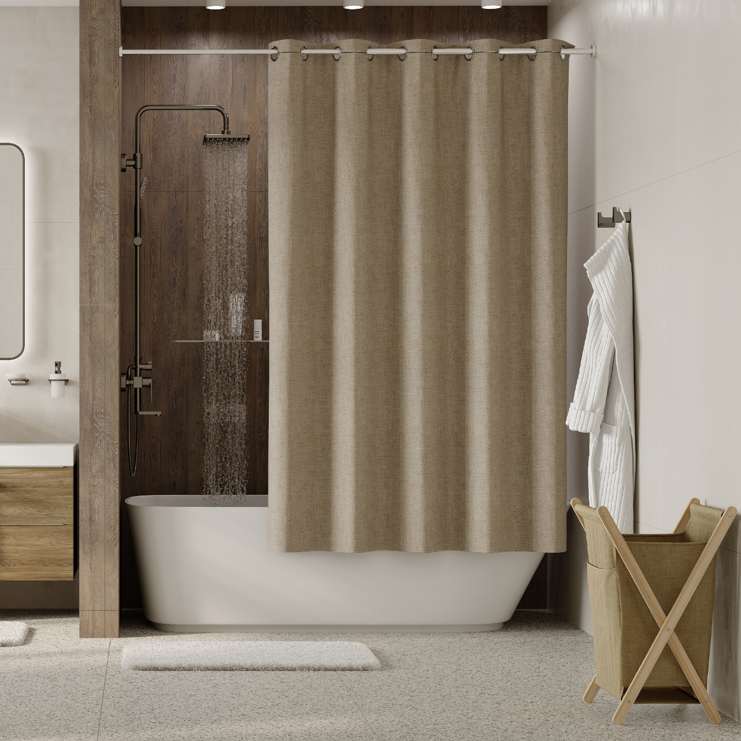 SC-40102 Isen Шторка для ванной WasserKRAFT 