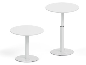 Круглый стол с регулируемой высотой из металла