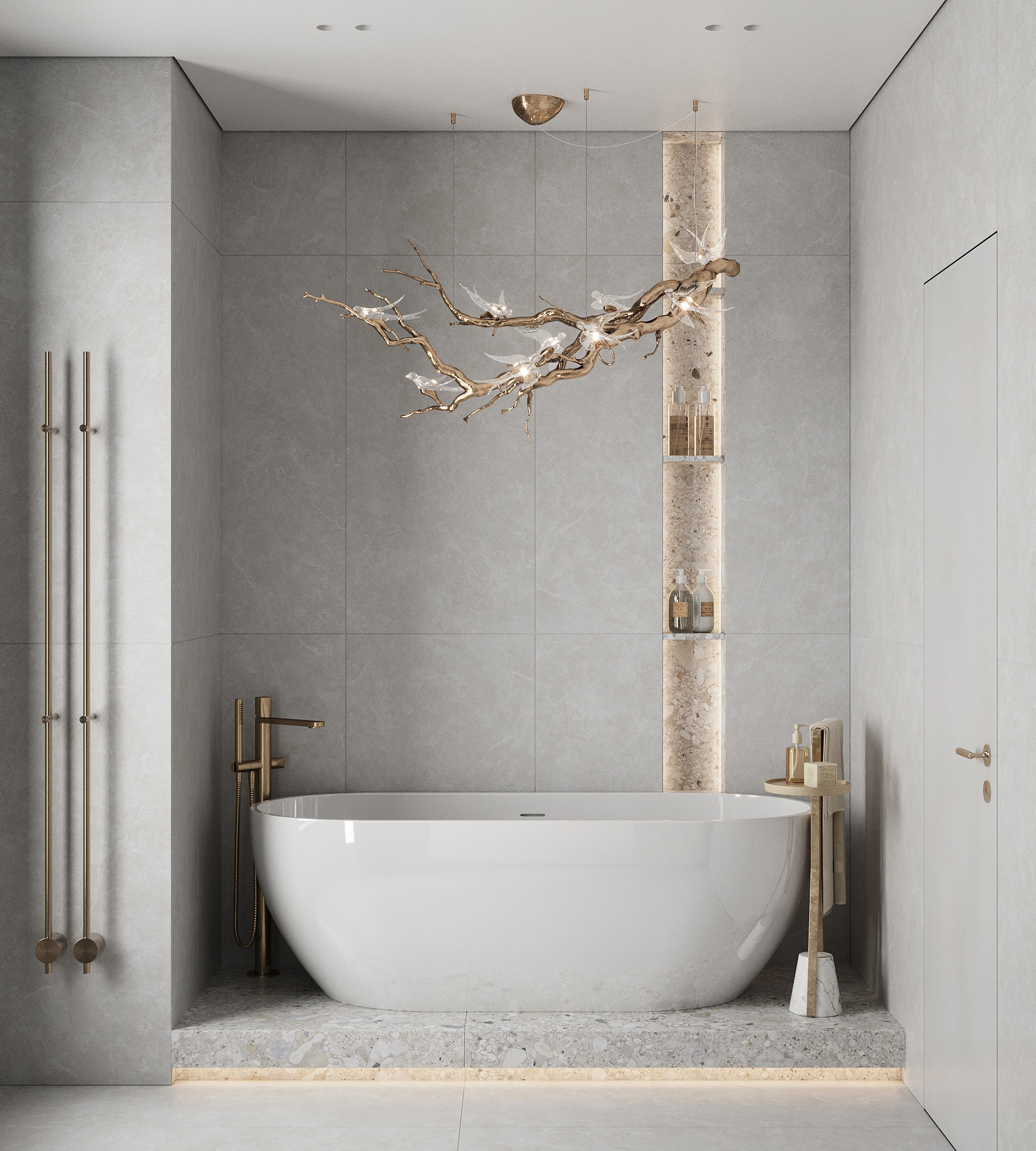 Керамогранит GLIATO TERRAZZO 60х120 Creanza SL1001-A - Вид №2