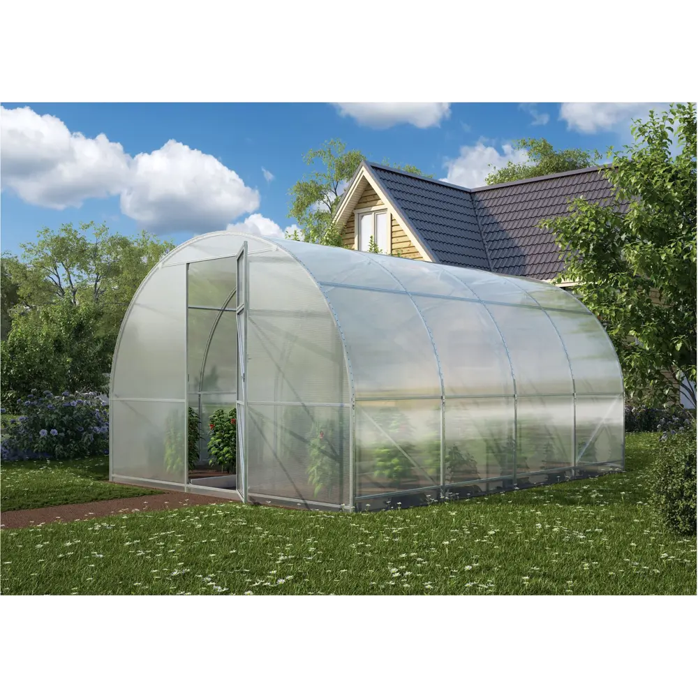 89150221 Поликарбонат сотовый Киви 6 мм 1.05x2 м прозрачный STLM-0079138 Santreyd  - Вид №5