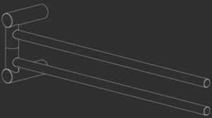 Ceadesign Поворотный держатель для полотенец из нержавеющей стали Stem - accessori Ste 24
