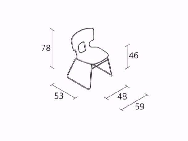 Штабелируемый стул для салазок Alias Энна Эриче ARCH-00142610 - Вид №3