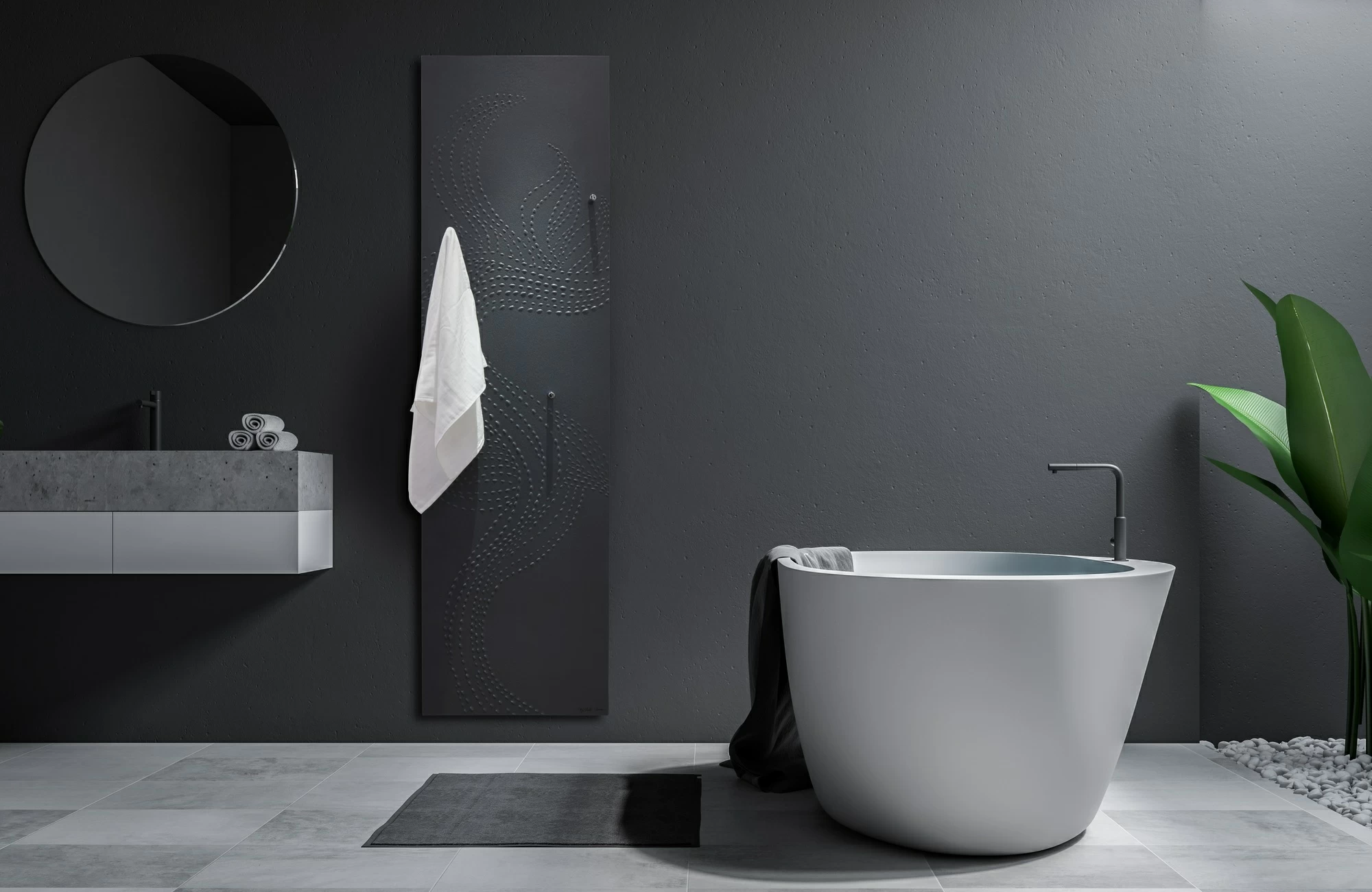 Электрический радиатор 130 x 50 cm Ombres bain Cinier  900 Вт sun-id-1218147 - Вид №1