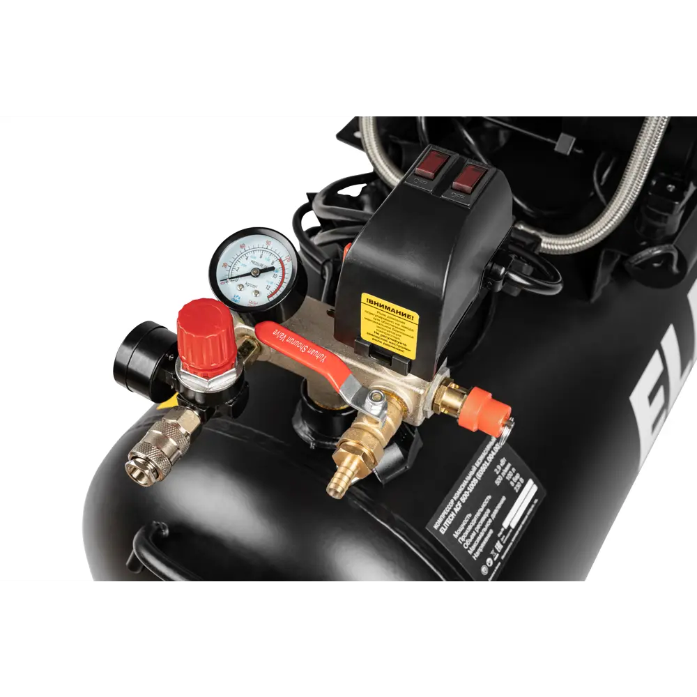Компрессор сетевой поршневой безмасляный Elitech HD ACF 500-100S, 100 л 500 л/мин STLM-2107970 - Вид №7
