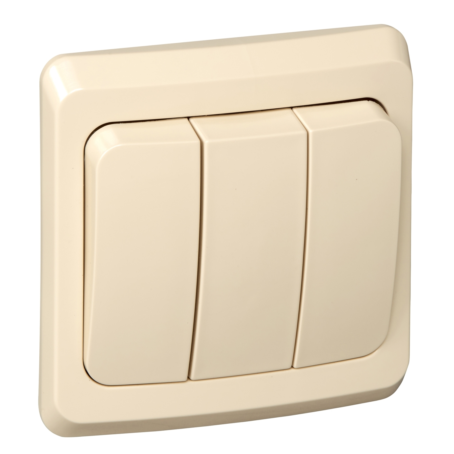 BC10-003K ЭТЮД С/У 3-клавишный ВЫКЛЮЧАТЕЛЬ 10 АХ, КРЕМОВЫЙ Schneider Electric 