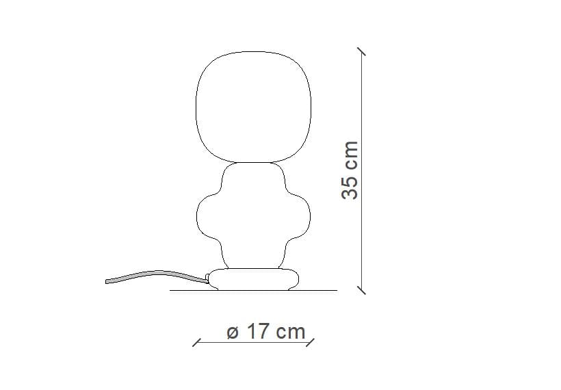 Керамическая настольная лампа FERROLUCE Copacabana ARCH-00071310 - Вид №5