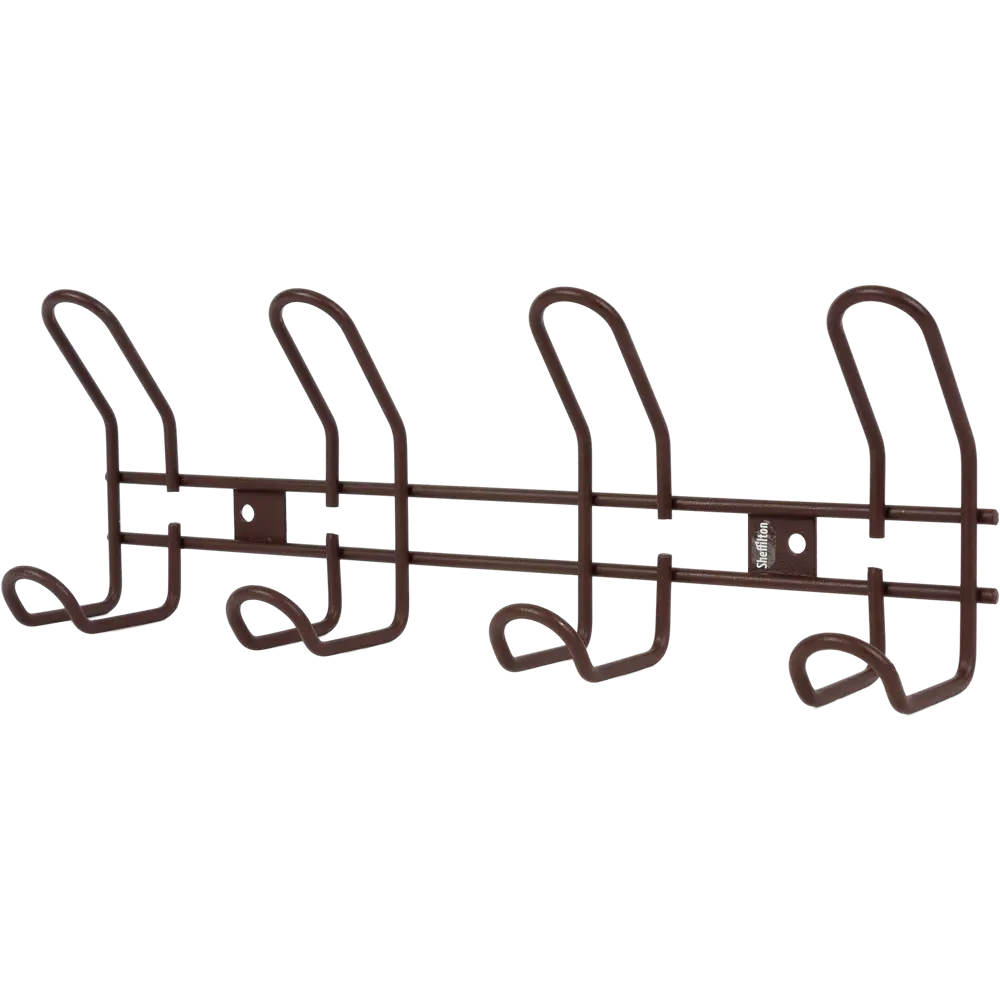 Вешалка настенная SHT-WH14-4 37.5х13 см, металл, цвет коричневый муар Sheffilton STLM-2057274