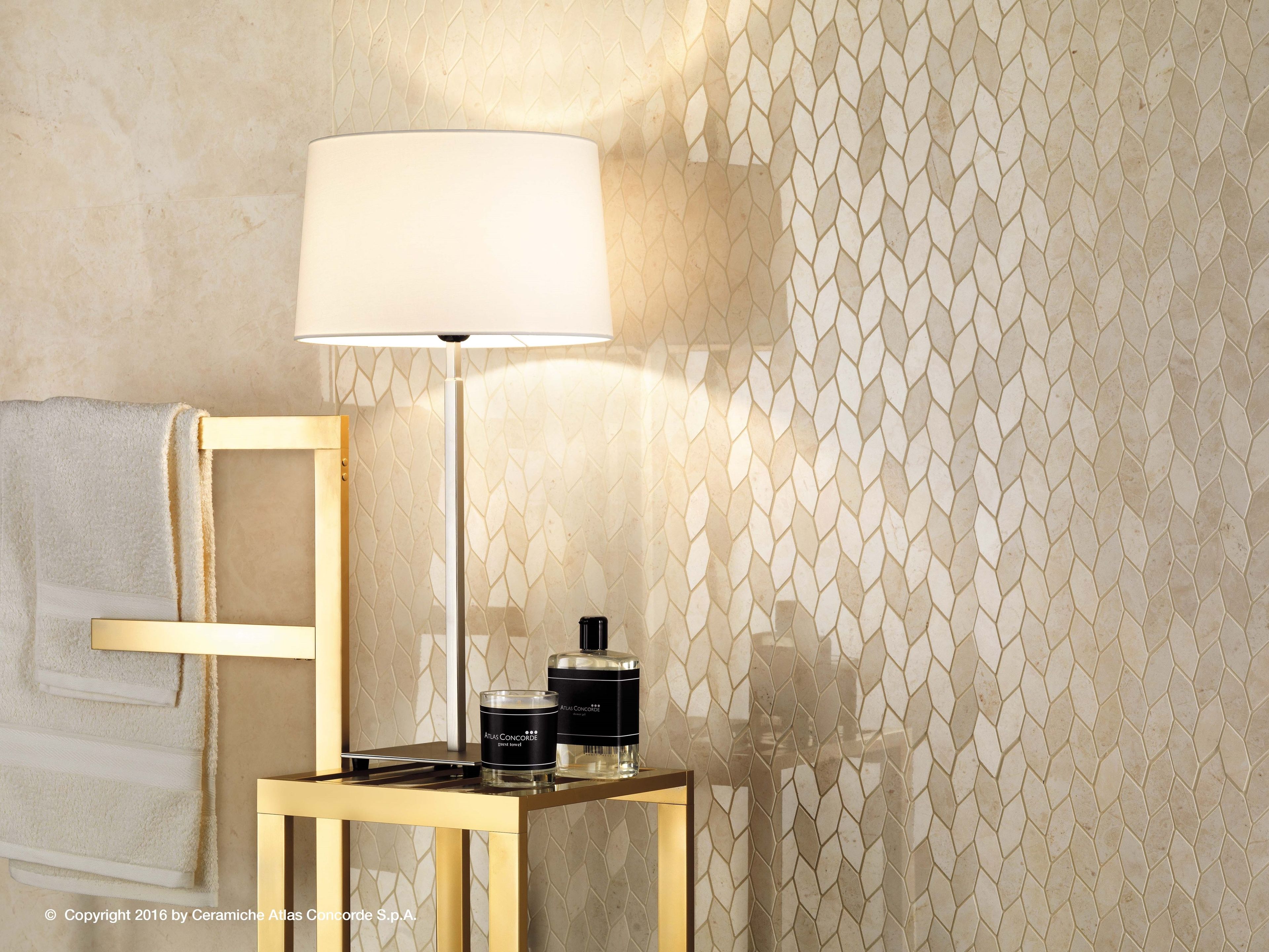 Белая паста керамическая мозаика Atlas Concorde Marvel Stone ARCH-00085175