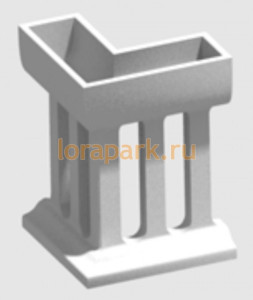 C7101-CB.K Ц71 цветочница бетонная LAB.Space