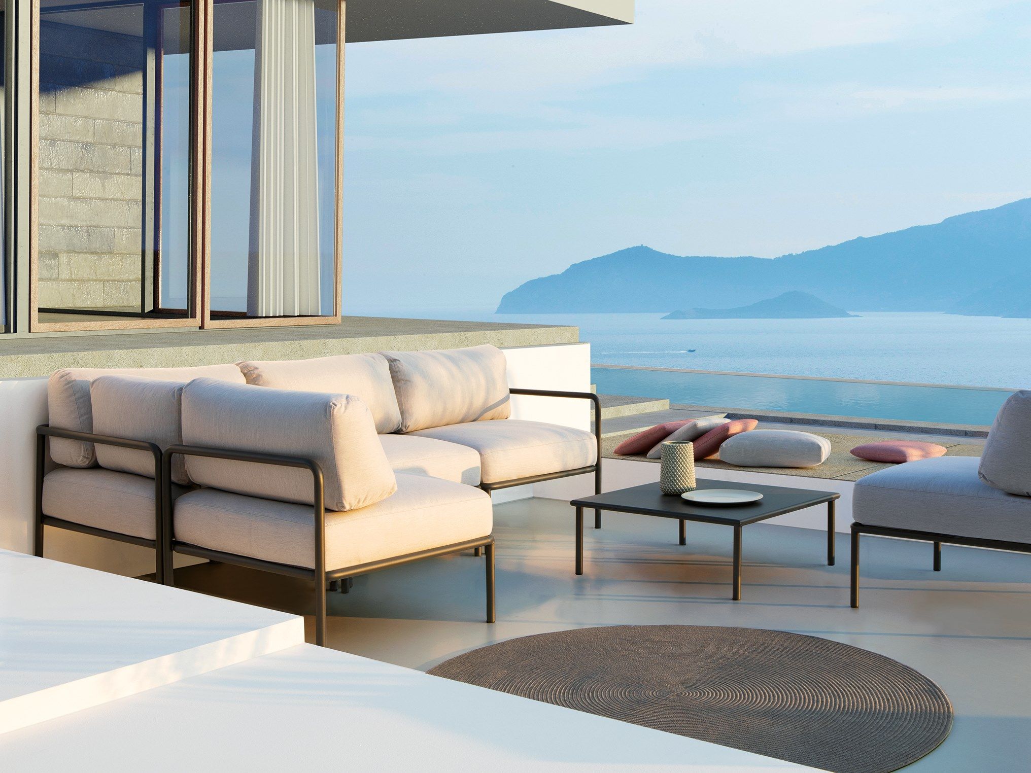 Кресло для сада из акриловой ткани с подлокотниками Vermobil ARCH-00092492 - Вид №3