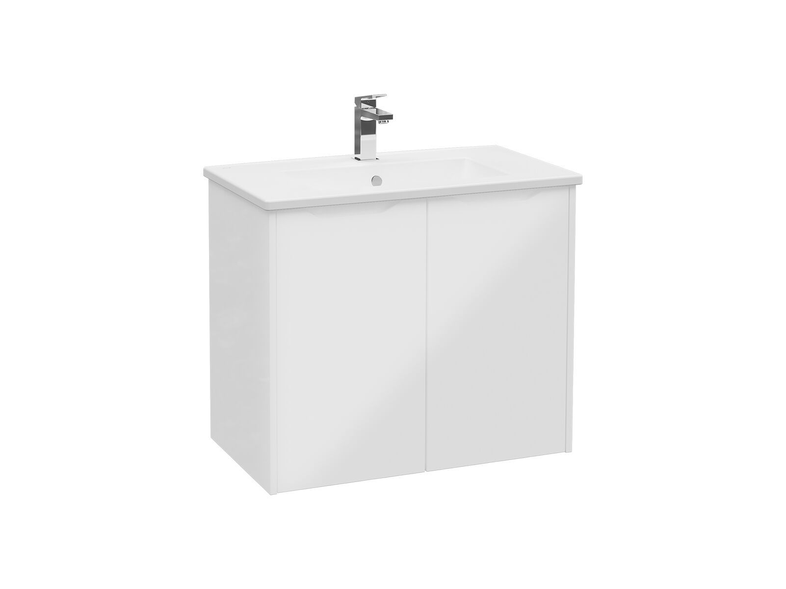 Подвесной шкаф для умывальника со встроенной раковиной VitrA Bathrooms Integra Square ARCH-00027181 - Вид №1